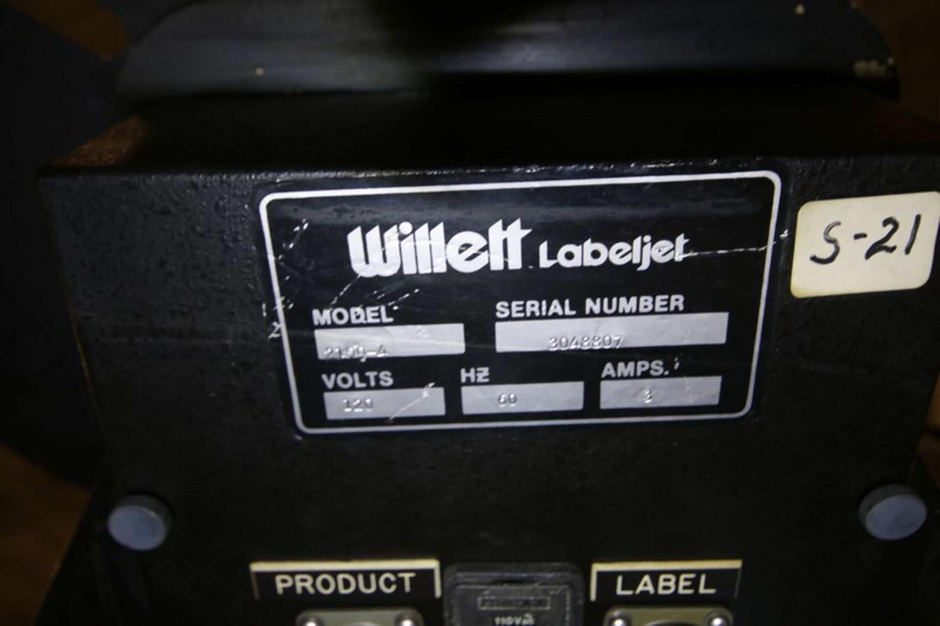 Willet Labeljet Portable Labeler with (2) Heads, Model 2100-4, SN 3048807 & 3058807, with 10' L x - Image 5 of 10