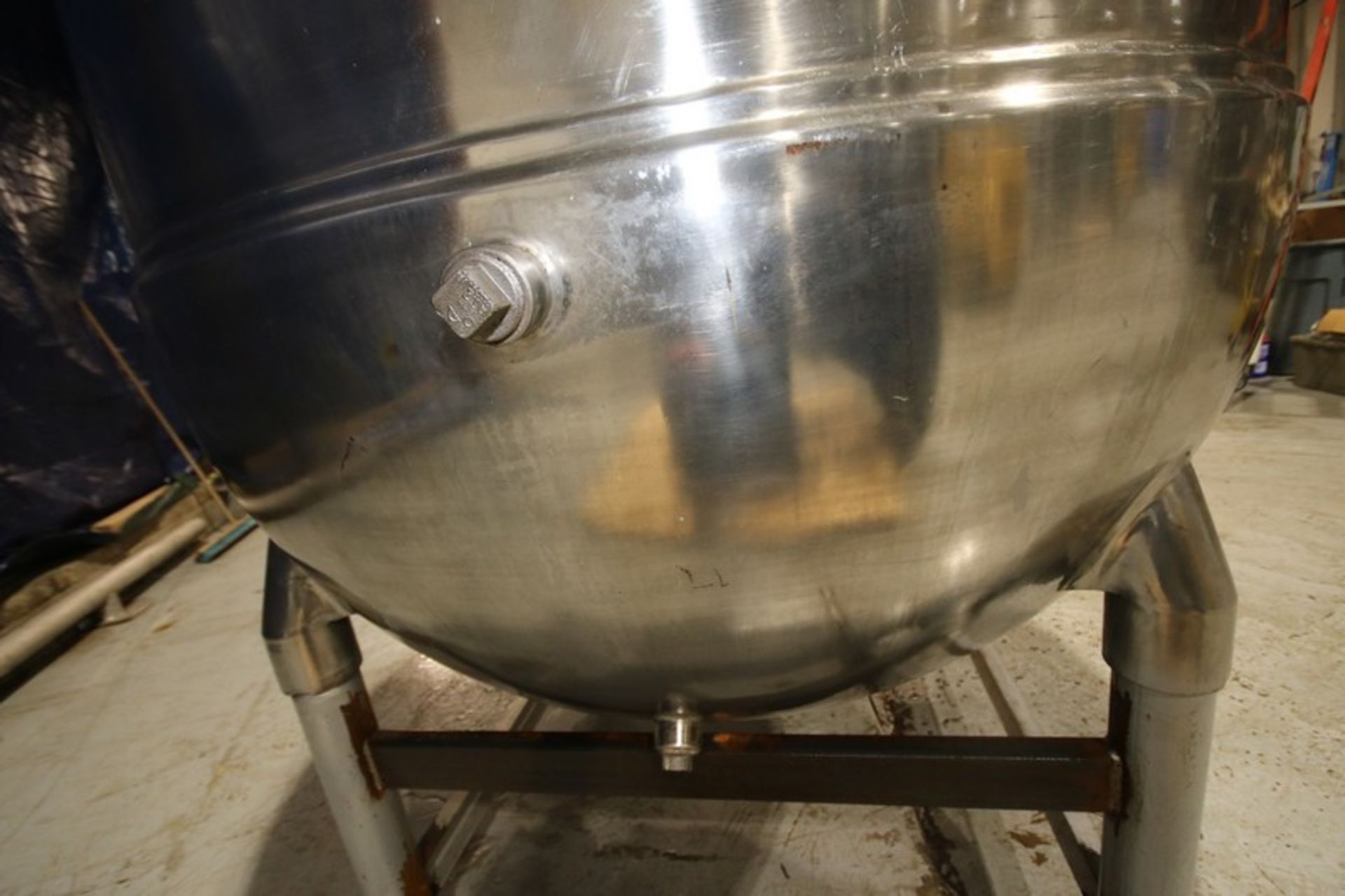 Groen 500 Gallon Jacketed S/S Kettle, Model 500, SN & BN 23122, with Bottom & Side Scrape Surface - Image 10 of 16