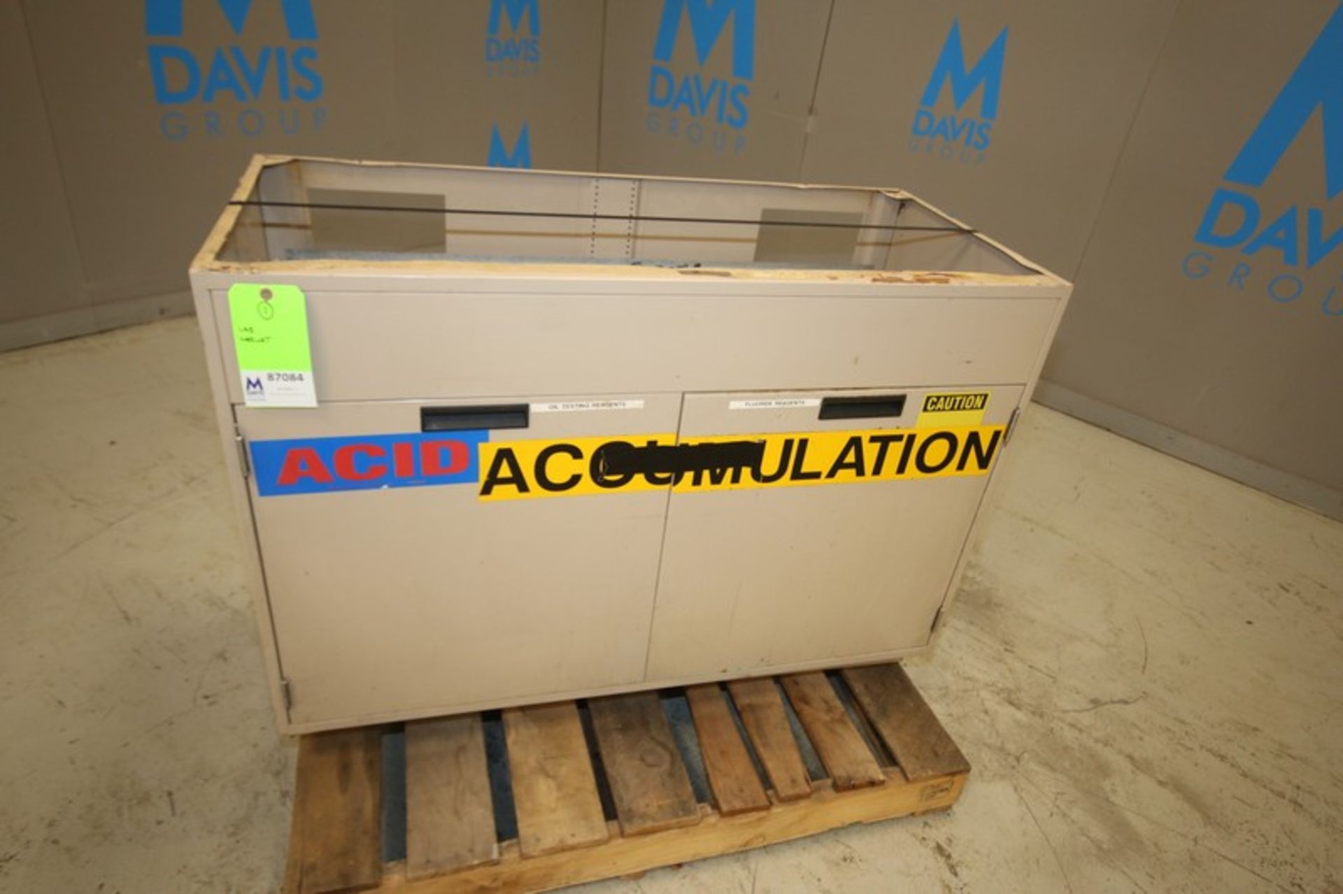 4' L x 22" W x 35" H Steel Lab Cabinet, (2) Door (INV#87084)(Located @ the MDG Auction Showroom in