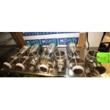 Lot of (4) Tri Clover 4" 2-Way S/S Air Valves, Model 761TR-10M-19S-4-316L-32-5, SN 35182-05,
