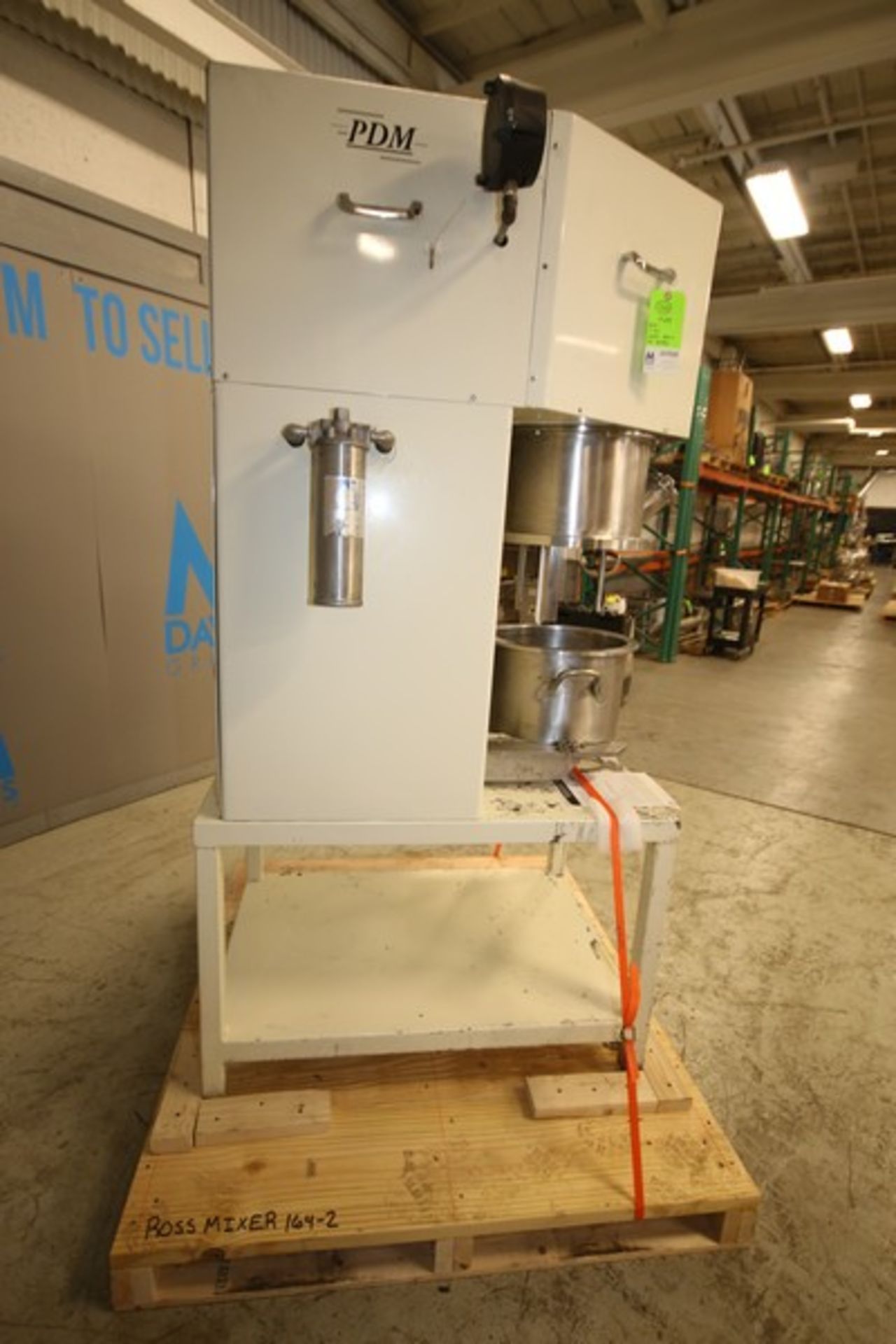 Ross Planetary Mixer, Model PDM-4, SN 104097, with Stirrer & Disperser, 14" W x 8" D S/S Mixing - Image 9 of 12