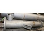 4' L x 9" W S/S Shell & Tube Heat Exchanger, SN 93Y10156-01, with 3/4" Flanged Connections (INV#