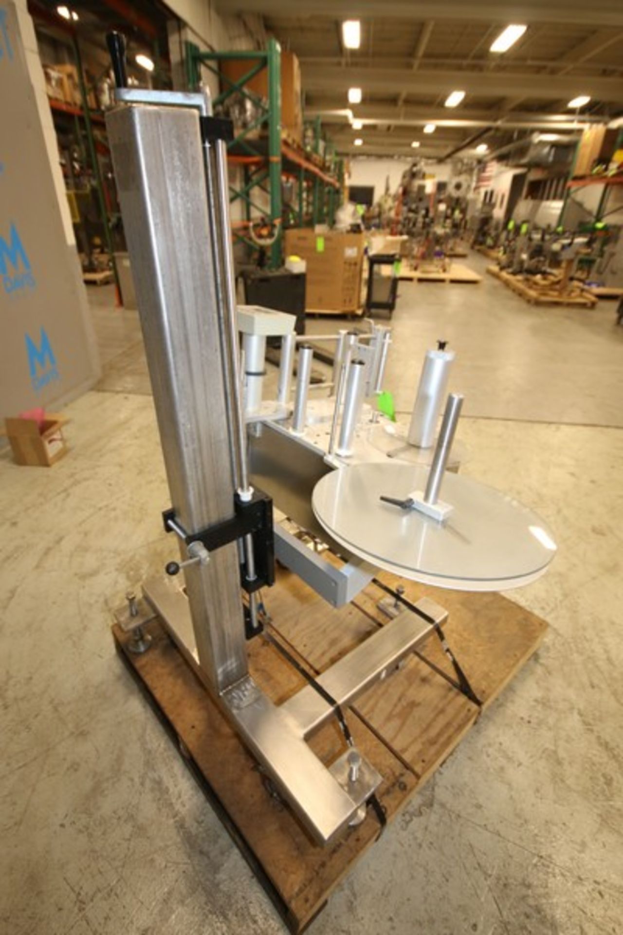 Label-Aire Portable Labeler, Model 3115NV 7"/16" RH 16" UNWD, SN 0335301111, 120V, Mounted on S/S - Image 6 of 8