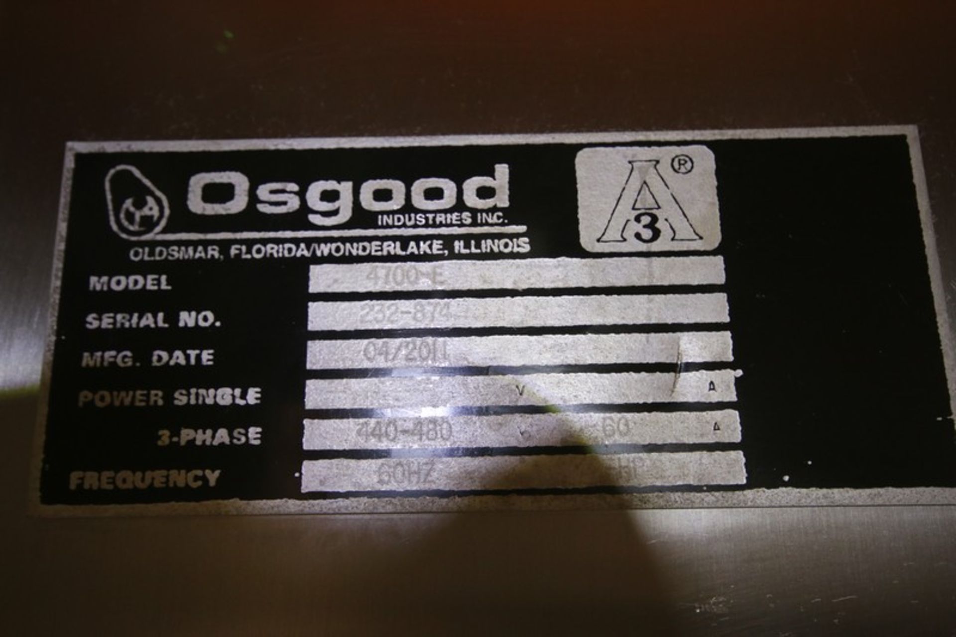 Osgood 4 - Wide S/S Cup Filler, Model 4700-E, SN 232-874, Includes Cup Denester, Filler Bowl, Tamper - Image 14 of 15