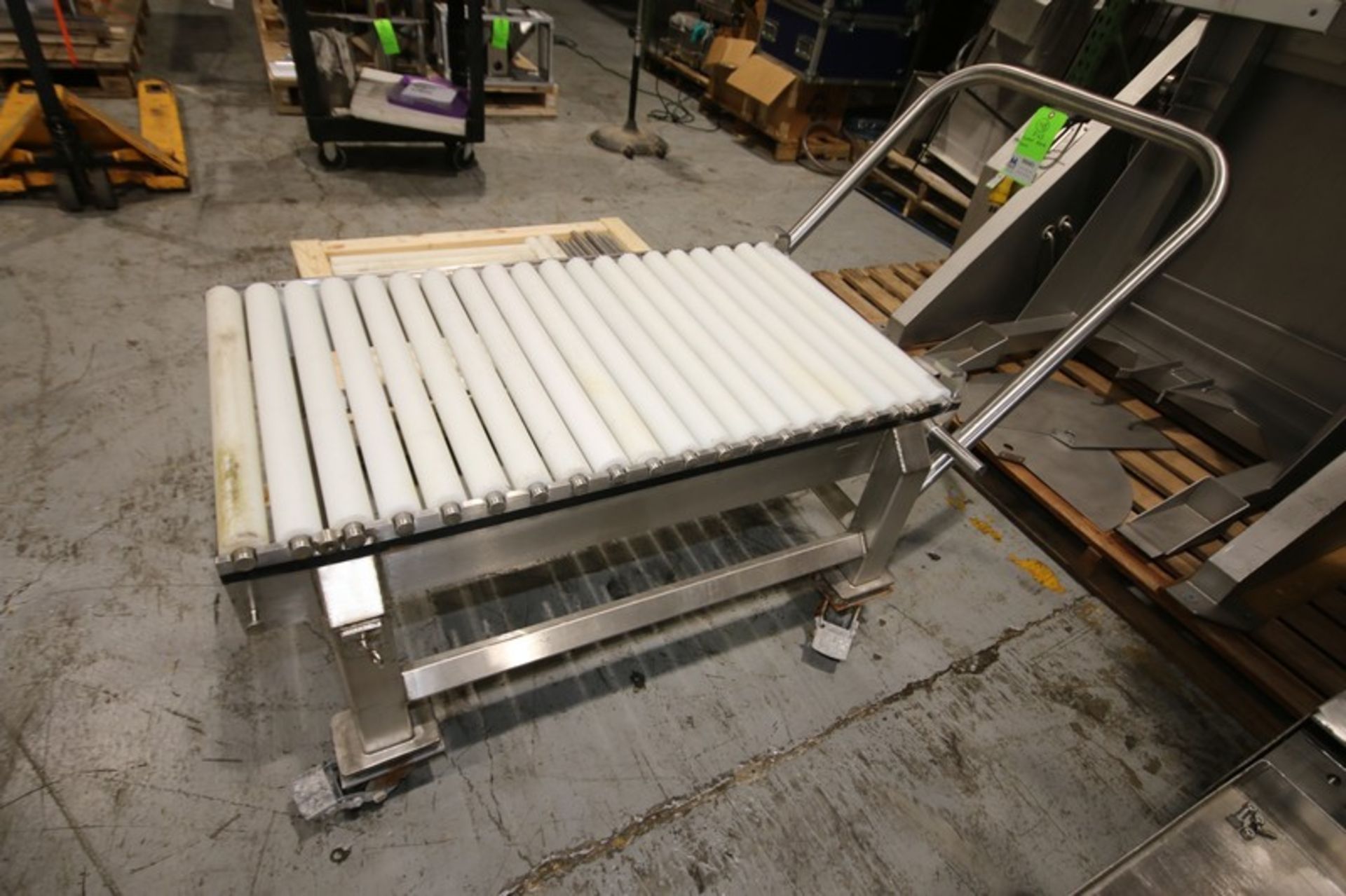 4' L x 26" W x 24" W H Portable S/S Cheese Block Conveyor, with Teflon Rollers, Includes Pallet of - Image 3 of 5