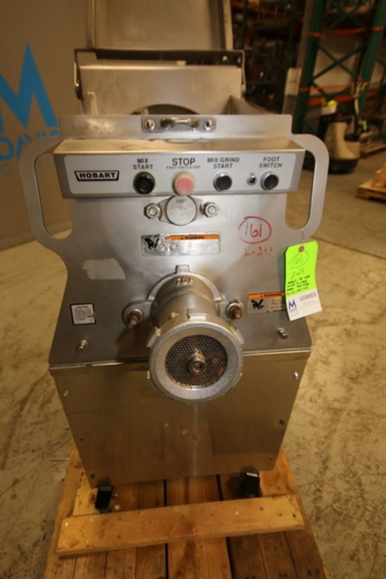 Hobart S/S 150 lb. Capacity Portable Meat Mixer / Grinder, Model MG1532, SN 27-1183-453, with - Image 4 of 8