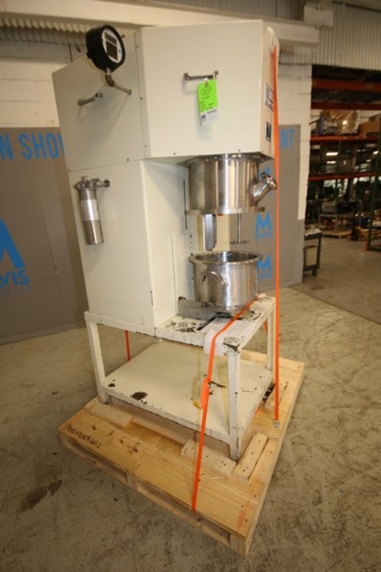 Ross Planetary Mixer, Model PDM-4, SN 104096, with Stirrer & Disperser, 14" W x 8" D S/S Mixing