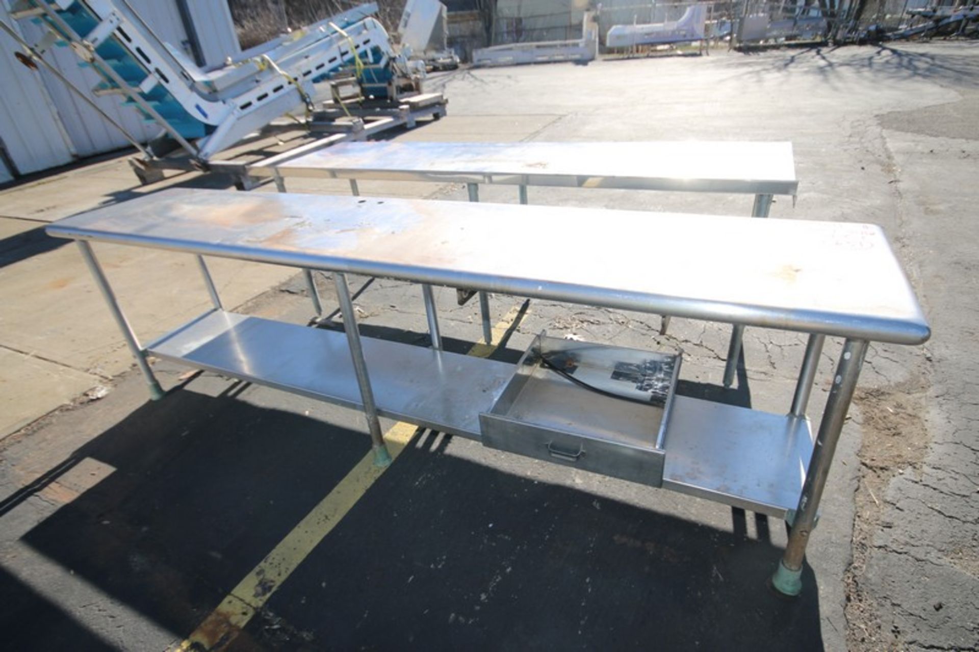 113" L x 23" W x 34" H S/S Table (INV#101787) (Located @ the MDG Auction Showroom in Pgh., PA) (