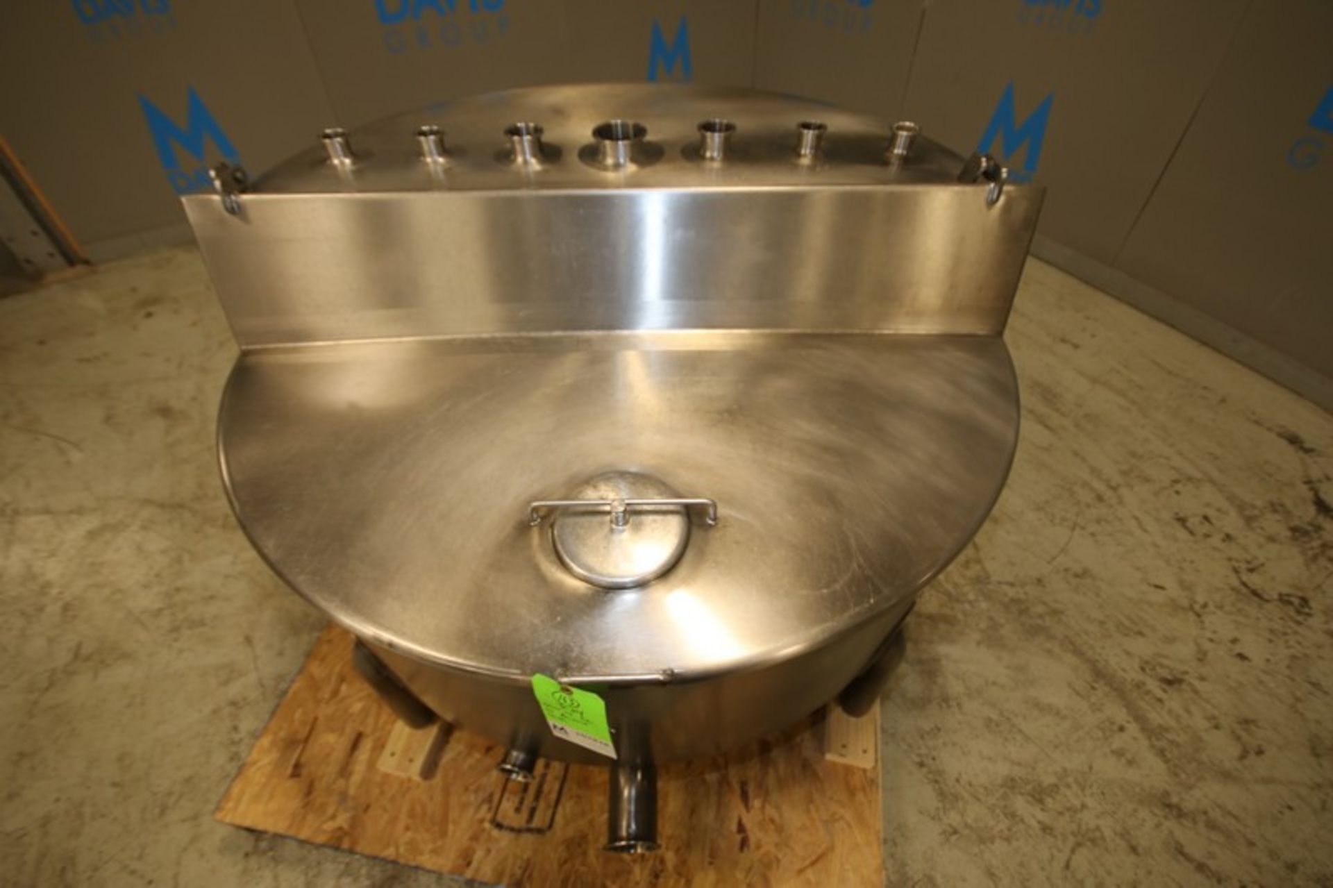 Aprox. 110 Gallon S/S Balance Tank, with Hinged Lid, (7) 1.5", 2" & 3" CT Top Connections, (5) - Image 3 of 7
