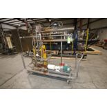 2010 Koss Skid Mounted Portable Heat Exchanger, with AGC 33" H Plate Press, Model 080-F, SN 2010115,