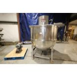 Groen 500 Gallon Jacketed S/S Kettle, Model 500, SN & BN 23122, with Bottom & Side Scrape Surface