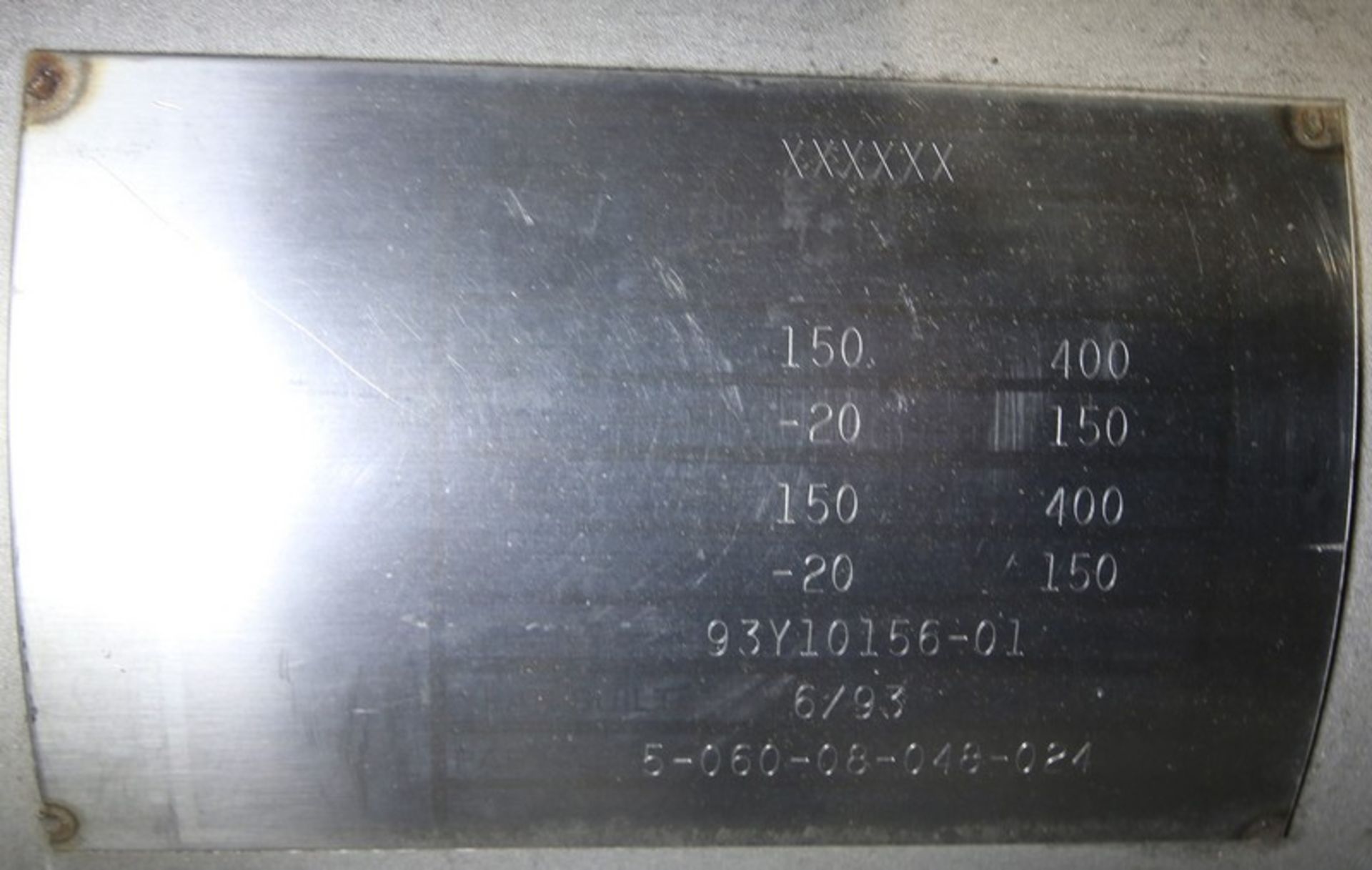 4' L x 9" W S/S Shell & Tube Heat Exchanger, SN 93Y10156-01, with 3/4" Flanged Connections (INV# - Image 6 of 6