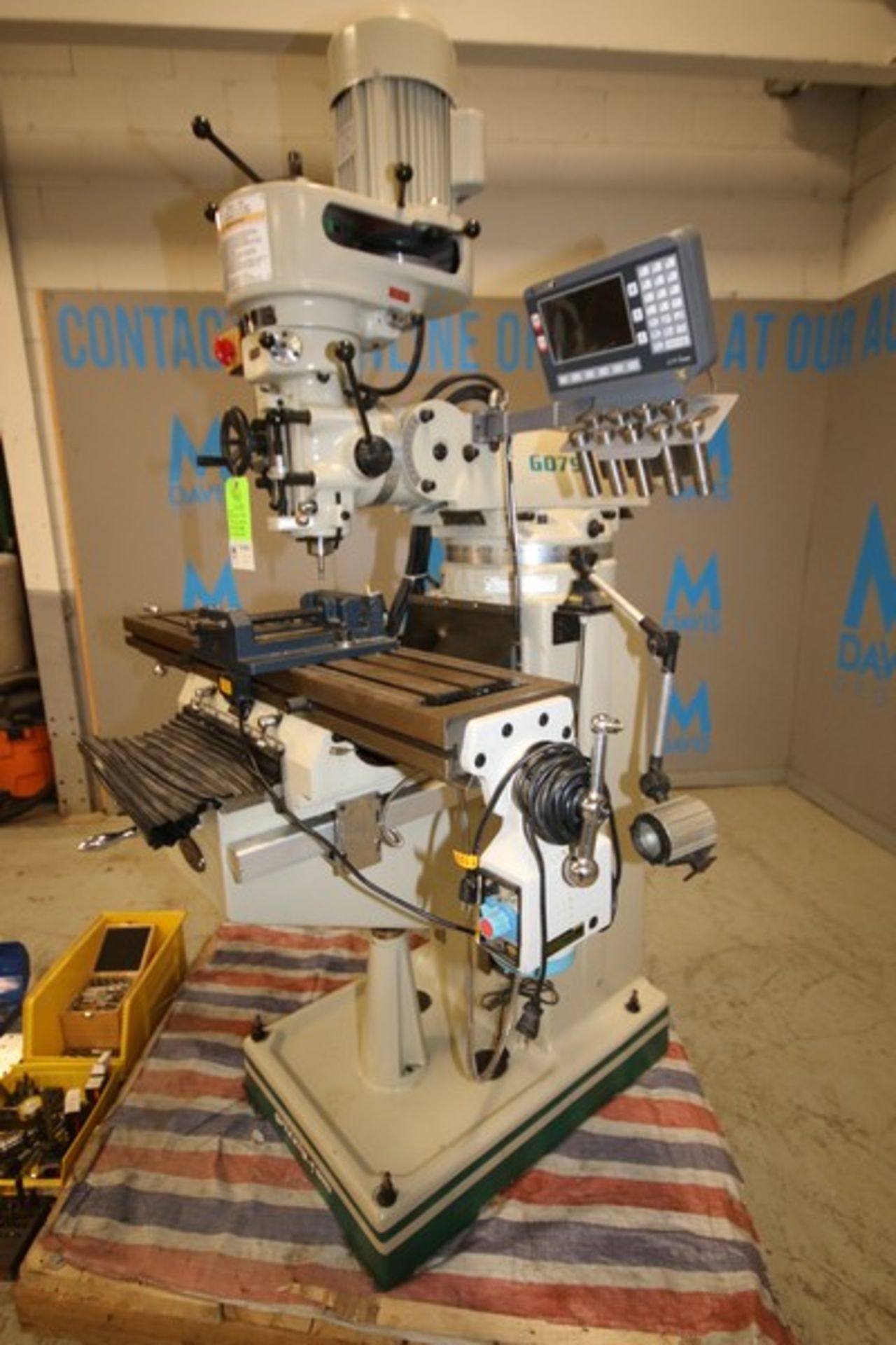 2021 Grizzly 9" x 49" Vertical Milling Machine, Model G0796, SN A200492, with Goxh LCD i500 Touch - Image 5 of 13