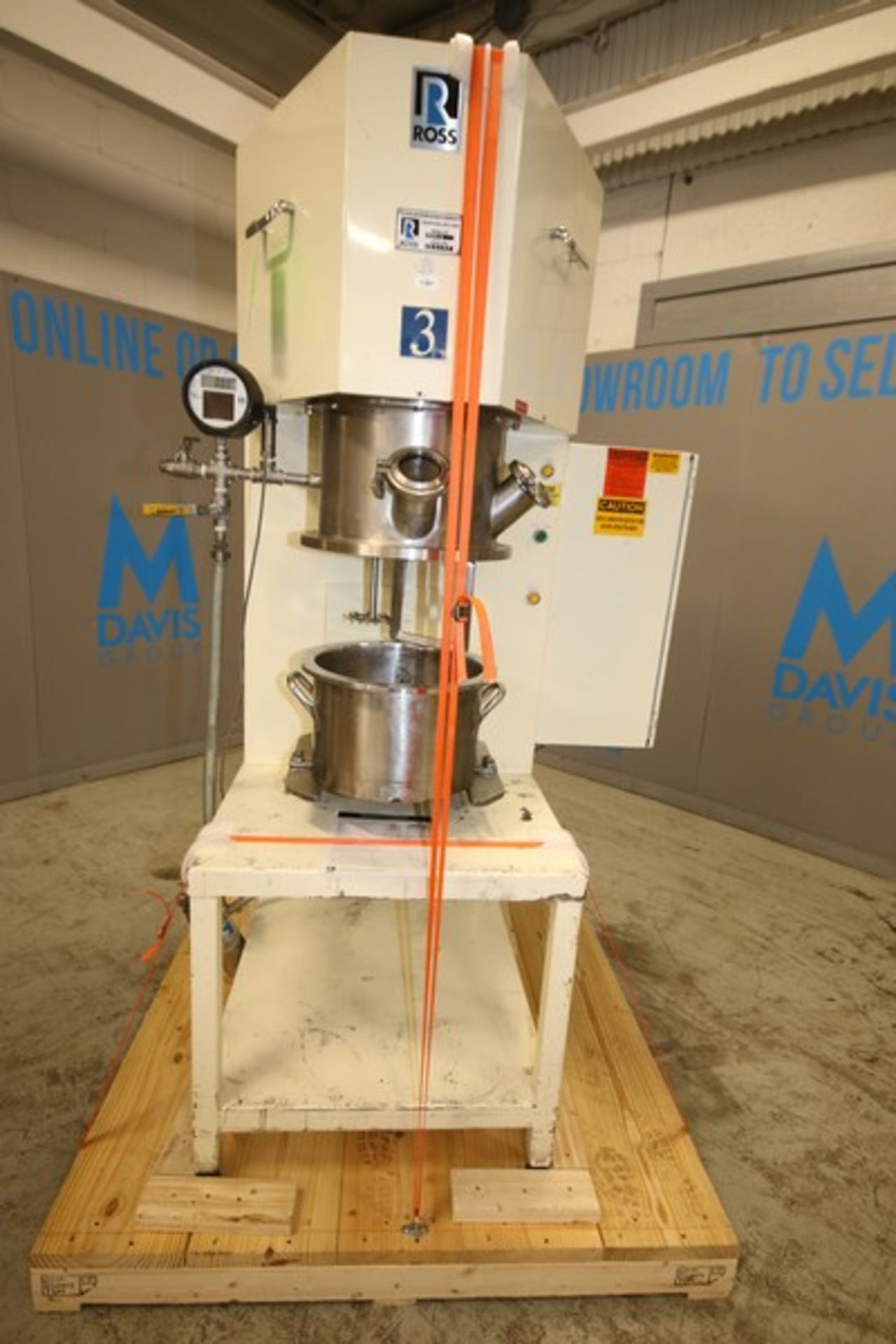 Ross Planetary Mixer, Model PDM-4, SN 106785, with Stirrer & Disperser, 14" W x 8" D S/S Mixing - Image 4 of 13