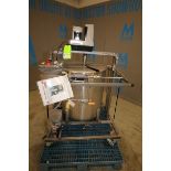 Aprox. 50 Gal. Portable Cone Bottom S/S Mix Tank with Lid & Cole Palmer 1/2 hp Mixer, Model 50009-