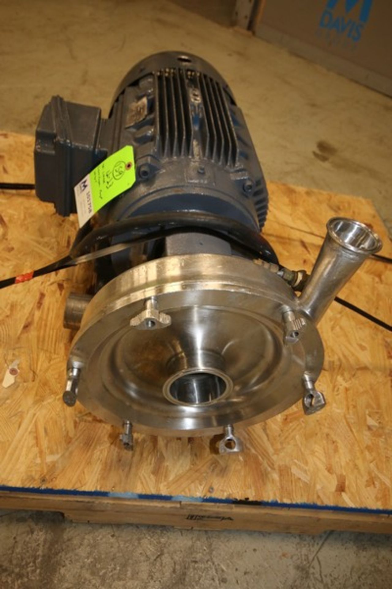 Tri Clover 7.5 hp Centrifugal Portable Pump, with Reliance 1755 rpm Motor, 4" x 3" CT Head, 230/ - Image 2 of 6