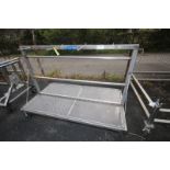 6' L x 40" W x 49" H, S/S Portable Rack (INV#88520)(Located @ the MDG Auction Showroom in Pgh.,