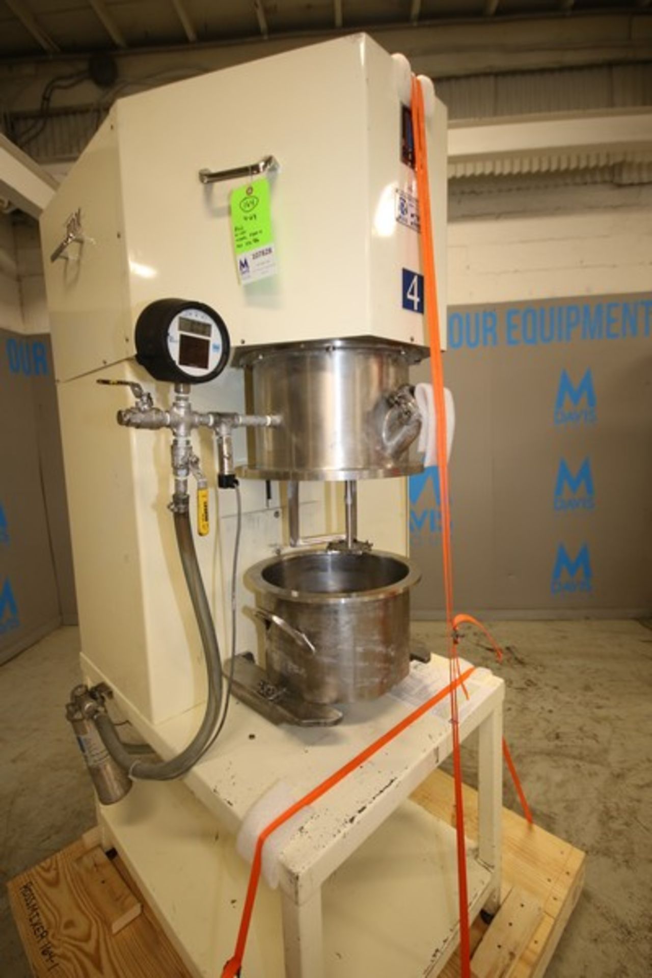 Ross Planetary Mixer, Model PDM-4, SN 106786, with Stirrer & Disperser, 14" W x 8" D S/S Mixing - Image 2 of 13