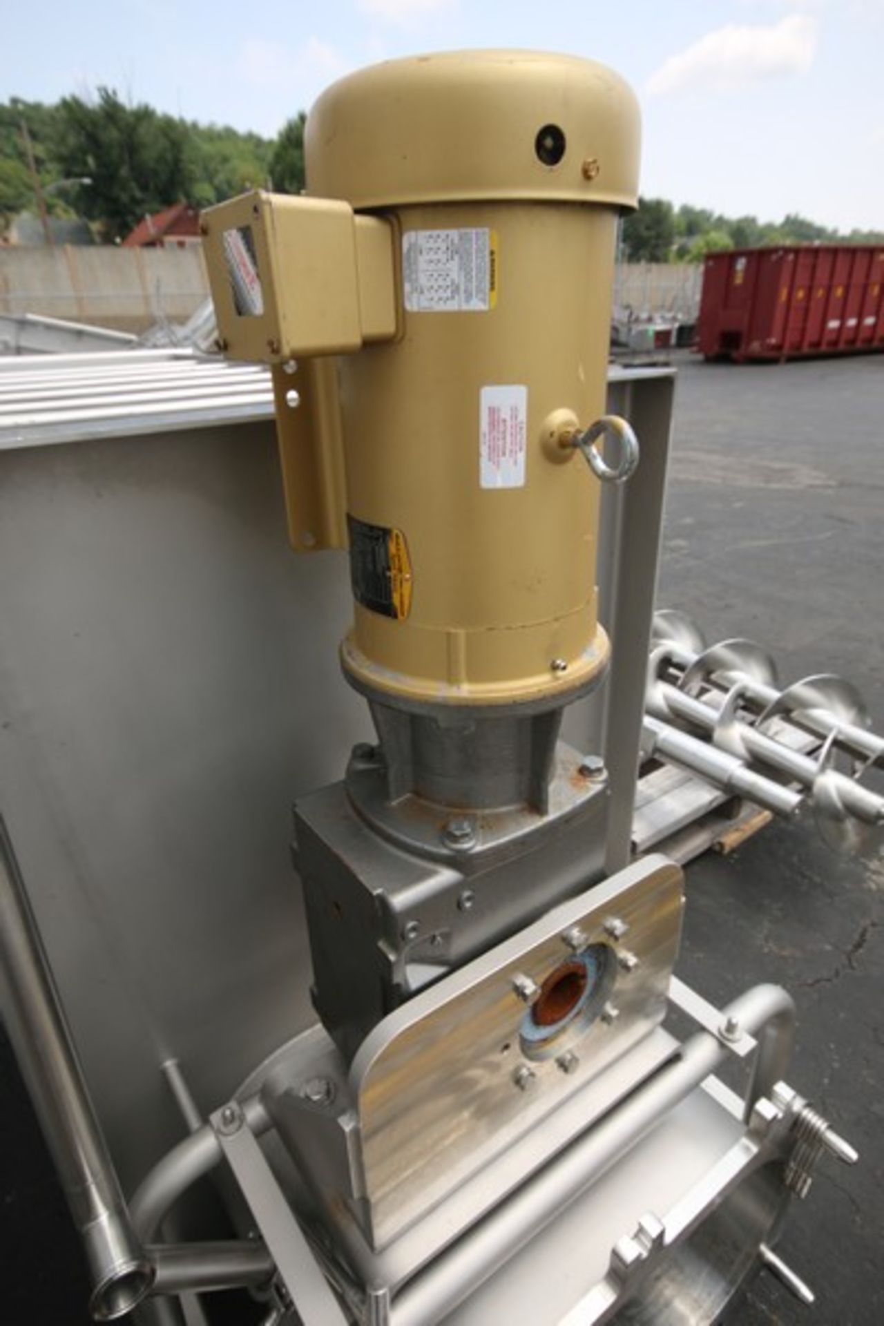 Koss 66" L x 29" W x 43" D S/S Ribbon Blender, SN 3067A, (Dismantled) with 24" W Ribbon & 5 hp/ - Image 6 of 11