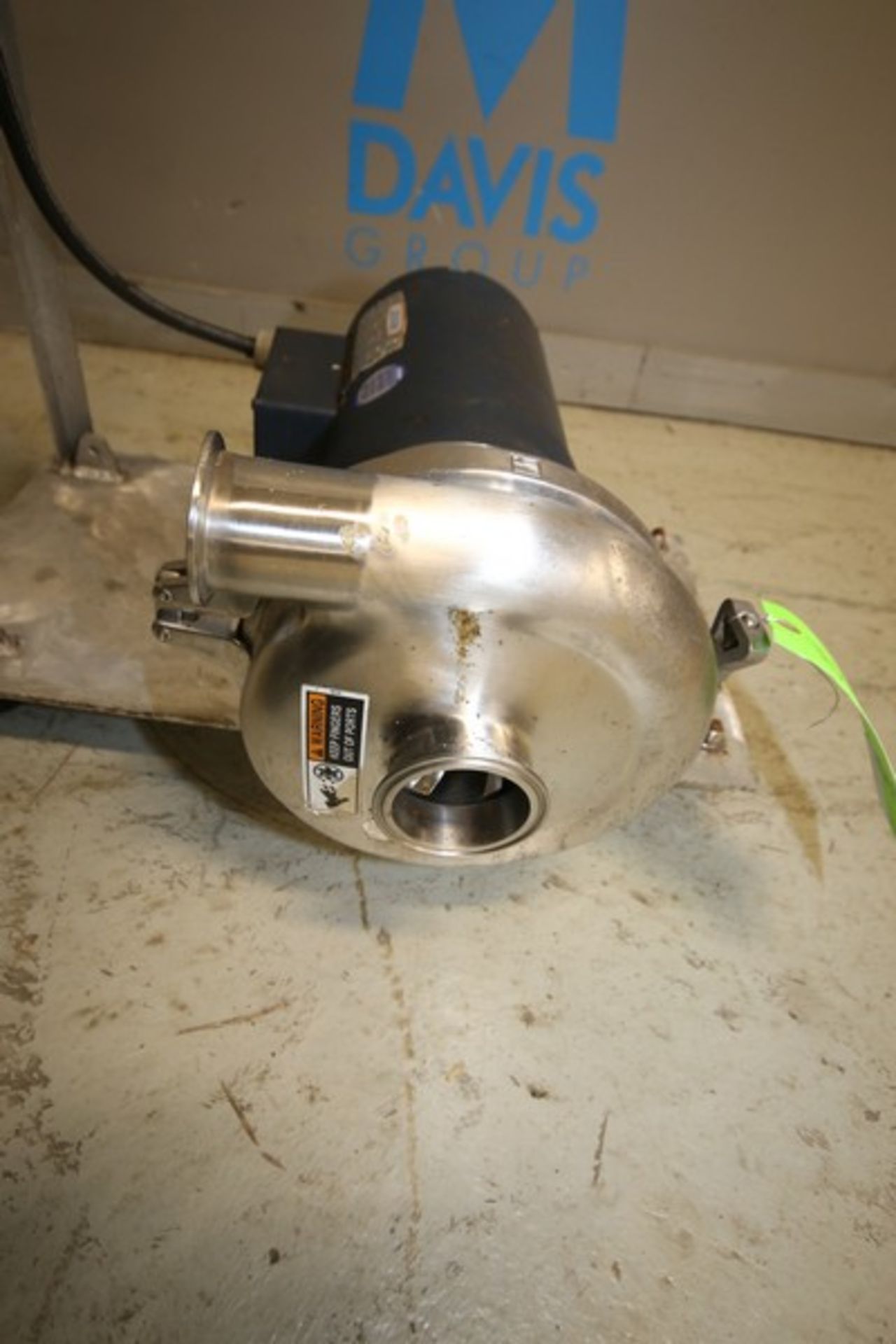 SPX / Waukesha / CB 3 hp Portable S/S Centrifugal Pump, Model 2065, SN 1000002859685, with 2 1/2" - Image 4 of 6