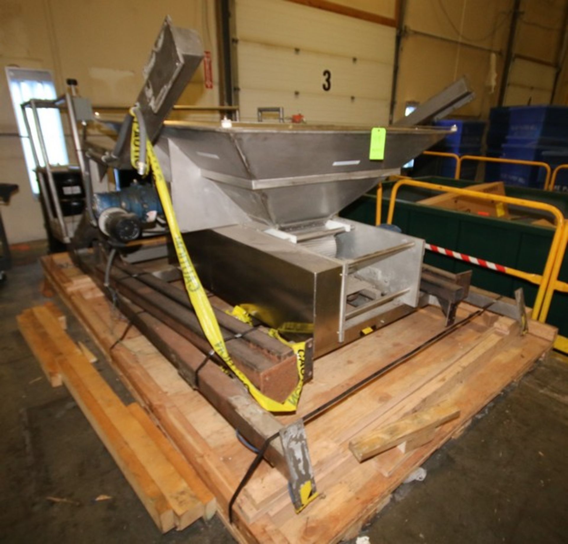 18" S/S Dough Chunker, with 67" W x 67" L x 35" D Hopper, Drive Motors, Operators Deck & Frame, Dim. - Image 5 of 7