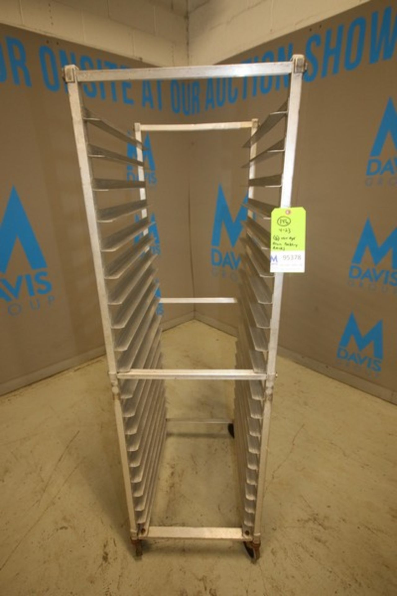 Lot of (8) New Age 20' W x 26" D x 69" H Aluminum Bakery Racks, with 20 Position x 18" W x 25" L - Image 2 of 4