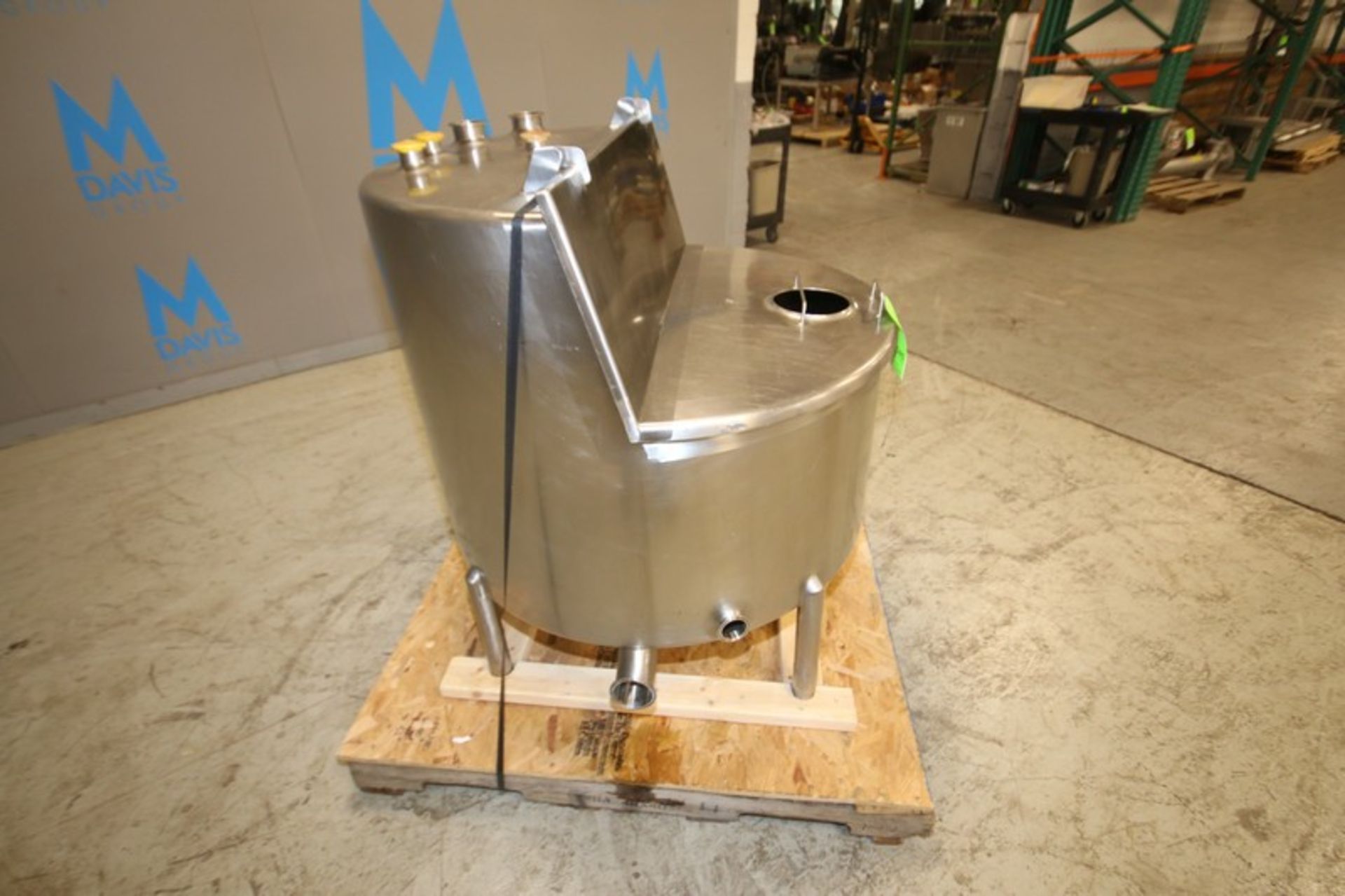 A&B Process 100 Gallon S/S Balance Tank, Model 100-BT, SN 01298301-1, with Hinged Lid & - Image 7 of 7