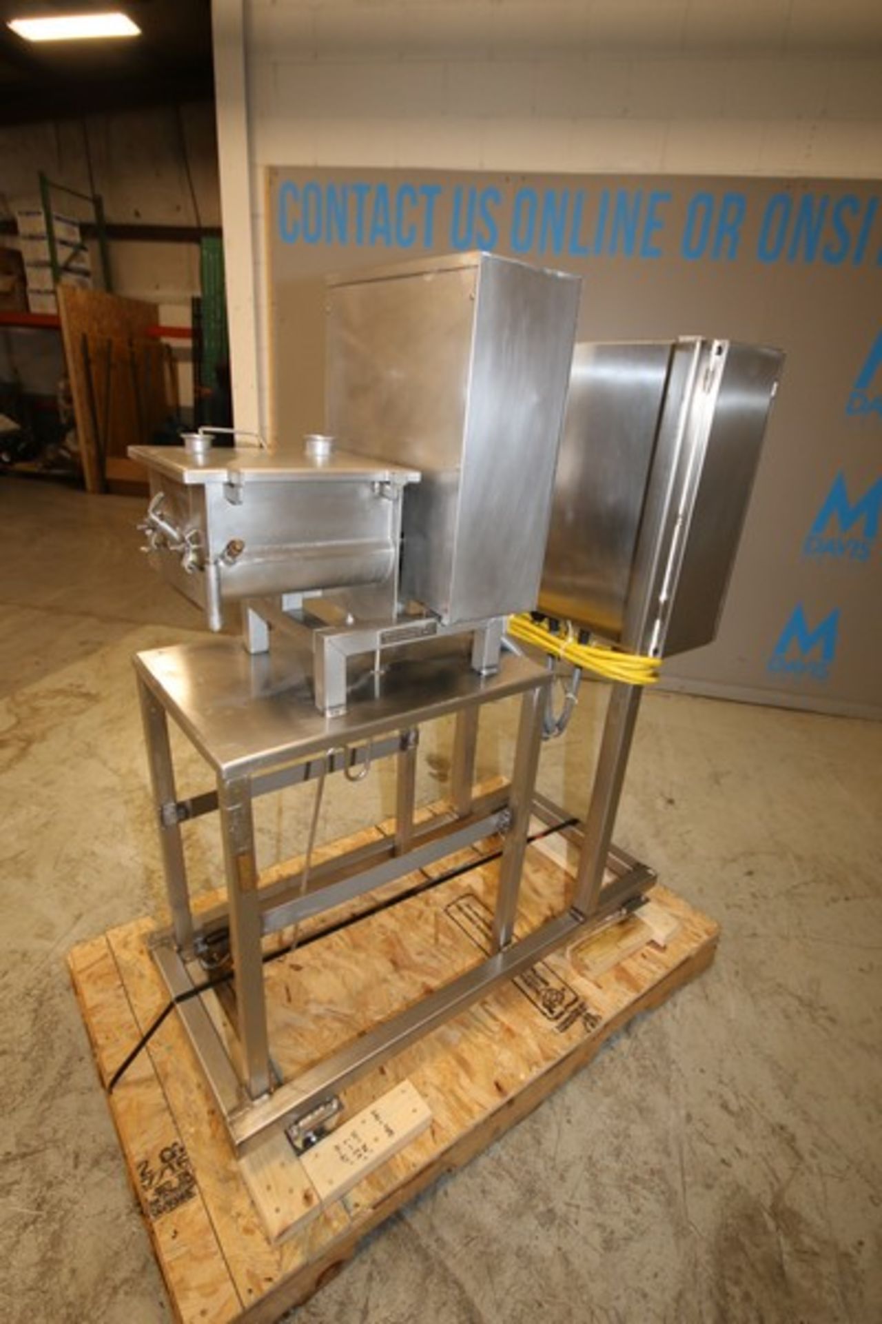 Custom Stainless Equipment Company R&D Jacketed S/S Dual Auger Mixer, Model CDB-0412-FJ, SN 82201, - Image 5 of 9