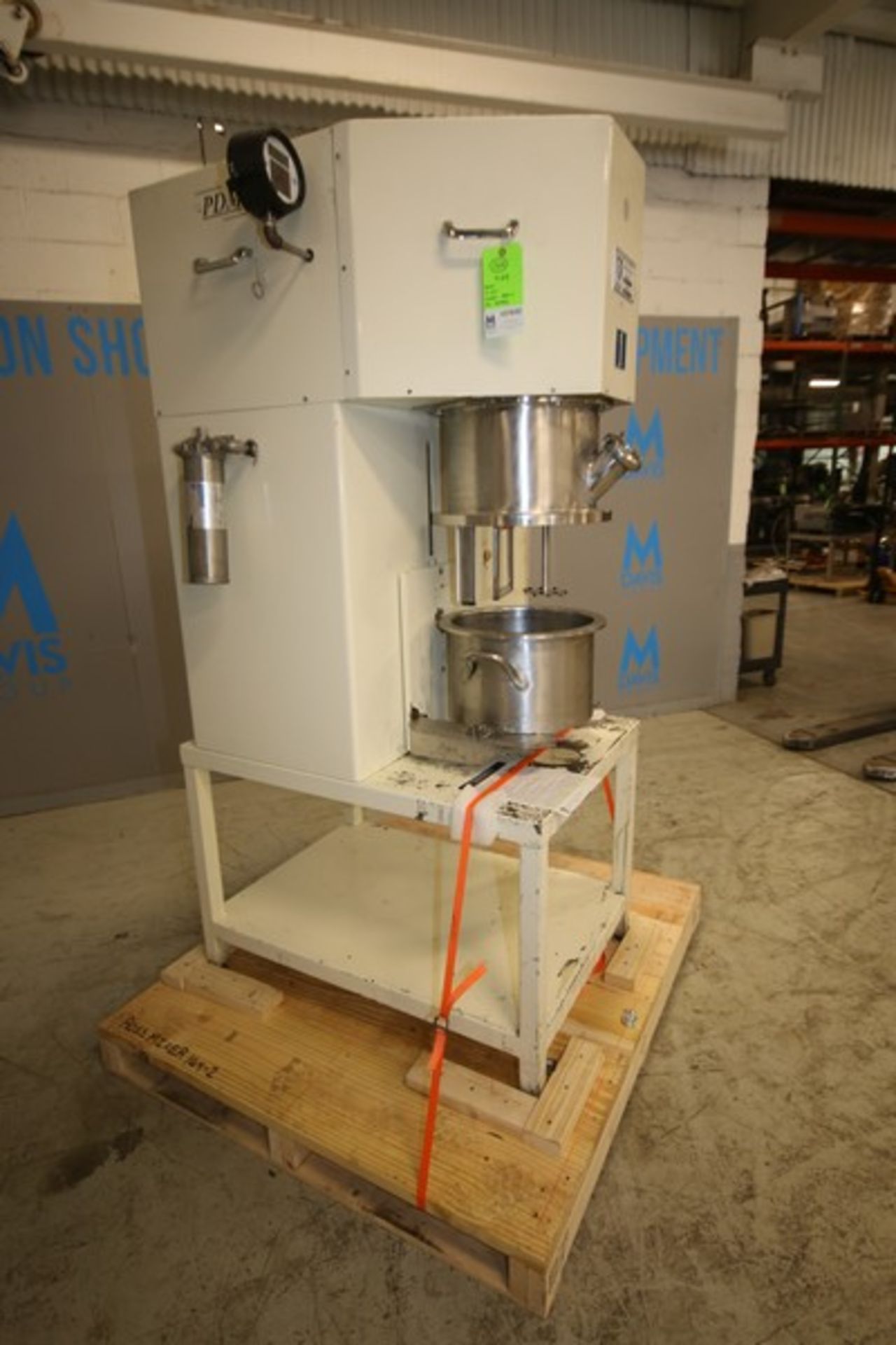 Ross Planetary Mixer, Model PDM-4, SN 104097, with Stirrer & Disperser, 14" W x 8" D S/S Mixing