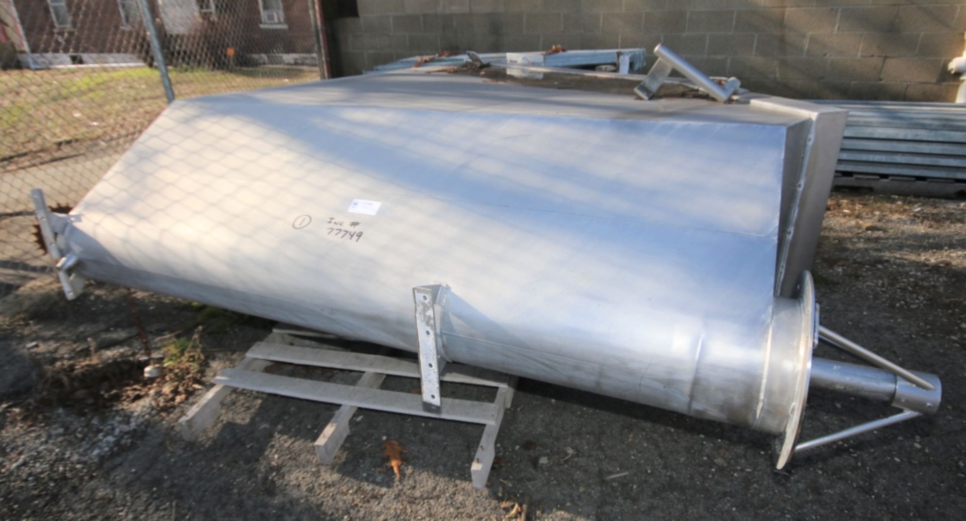 Aprox. 8 ft L x 37" W x 90" H S/S Auger Box with 12" S/S Auger (INV#77749)(Located @ the MDG