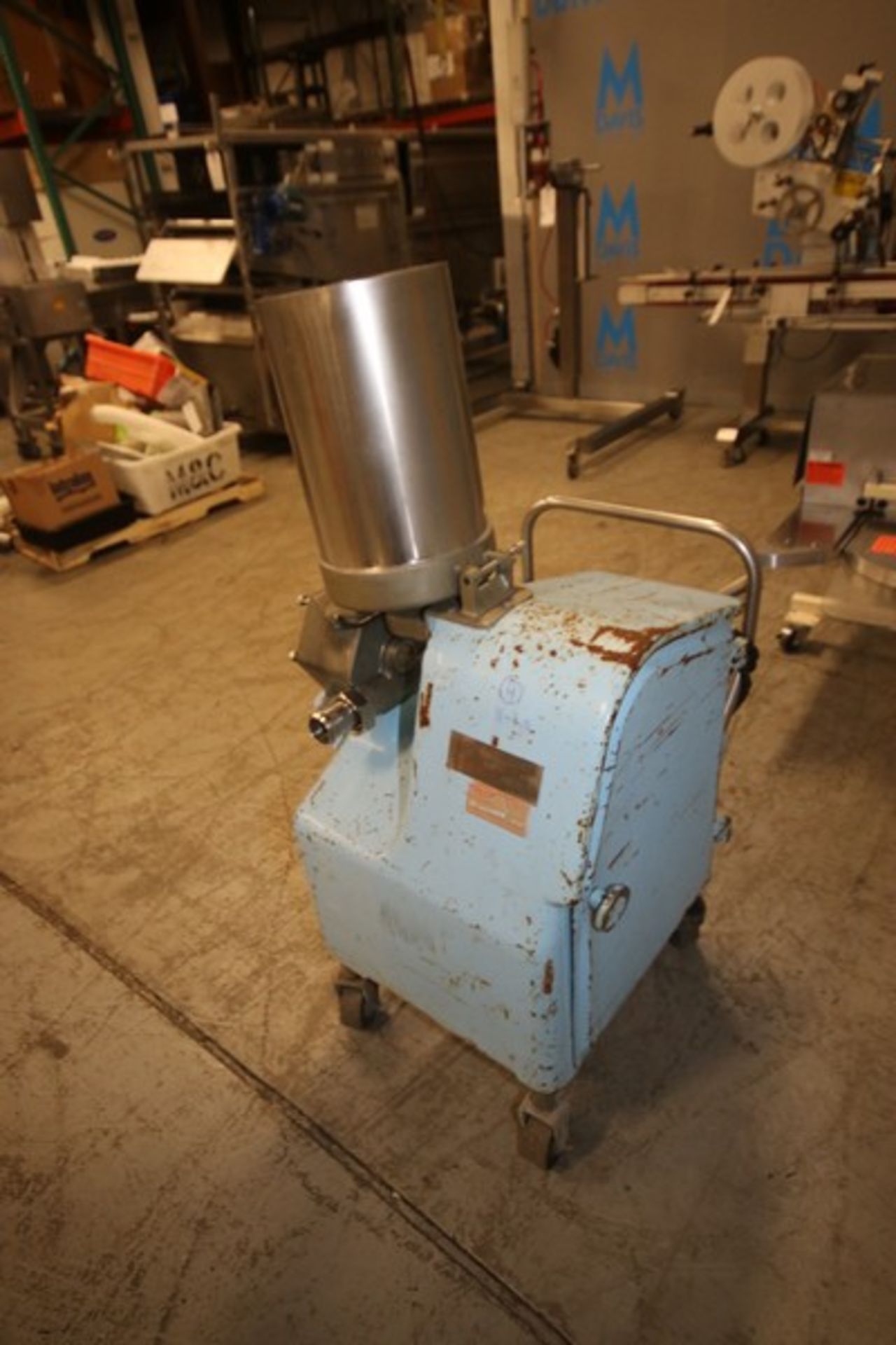 Cherry-Burrell Fruit Feeder, M/N FFH-4, S/N 2496, with S/S Infeed Chute, Mounted on Portable - Image 7 of 11