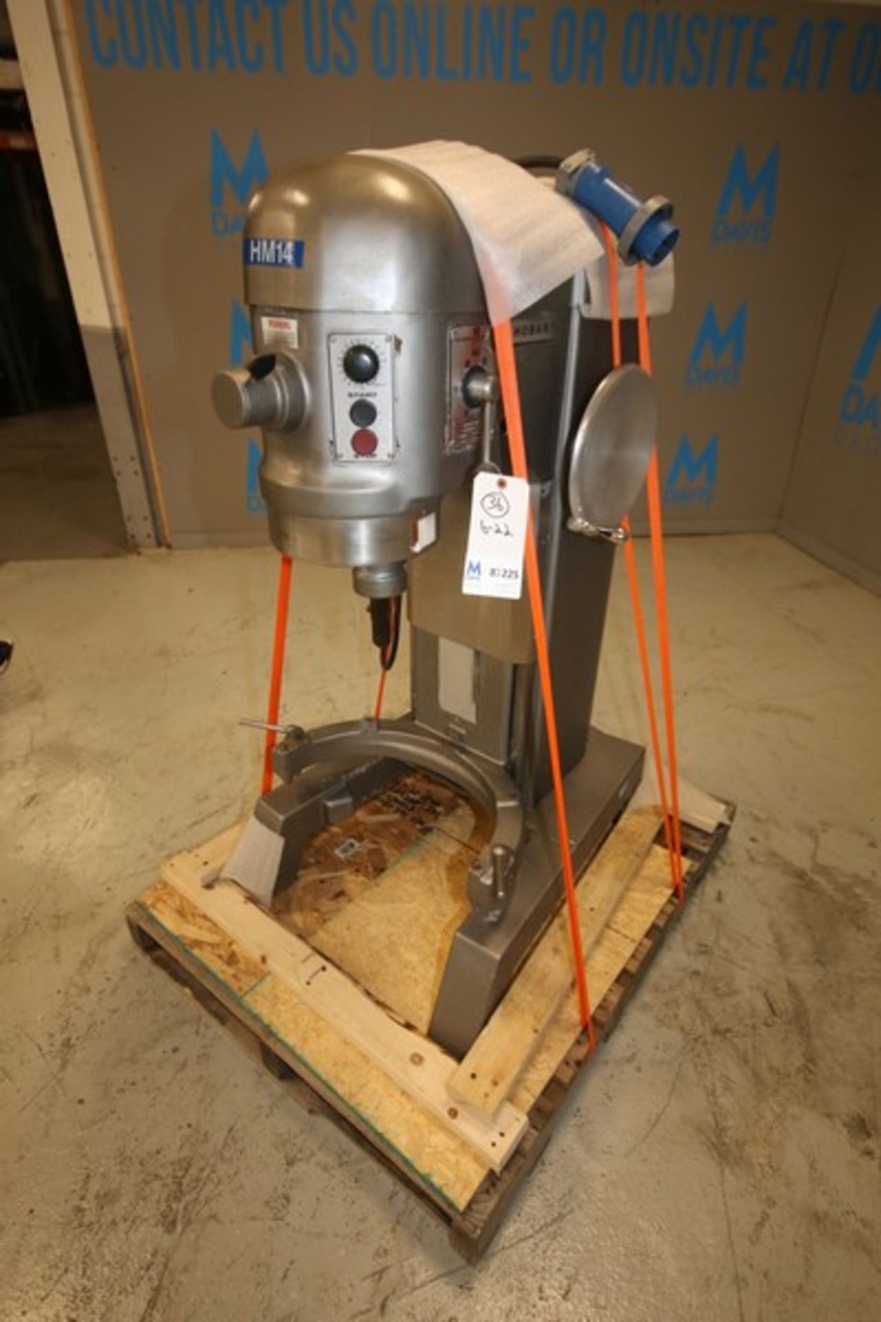 Hobart Dough Mixer, Model H-600-T, SN 11-038-978, 220 V 3 Phase, on Skid (INV#87225)(Located @ the - Bild 3 aus 7