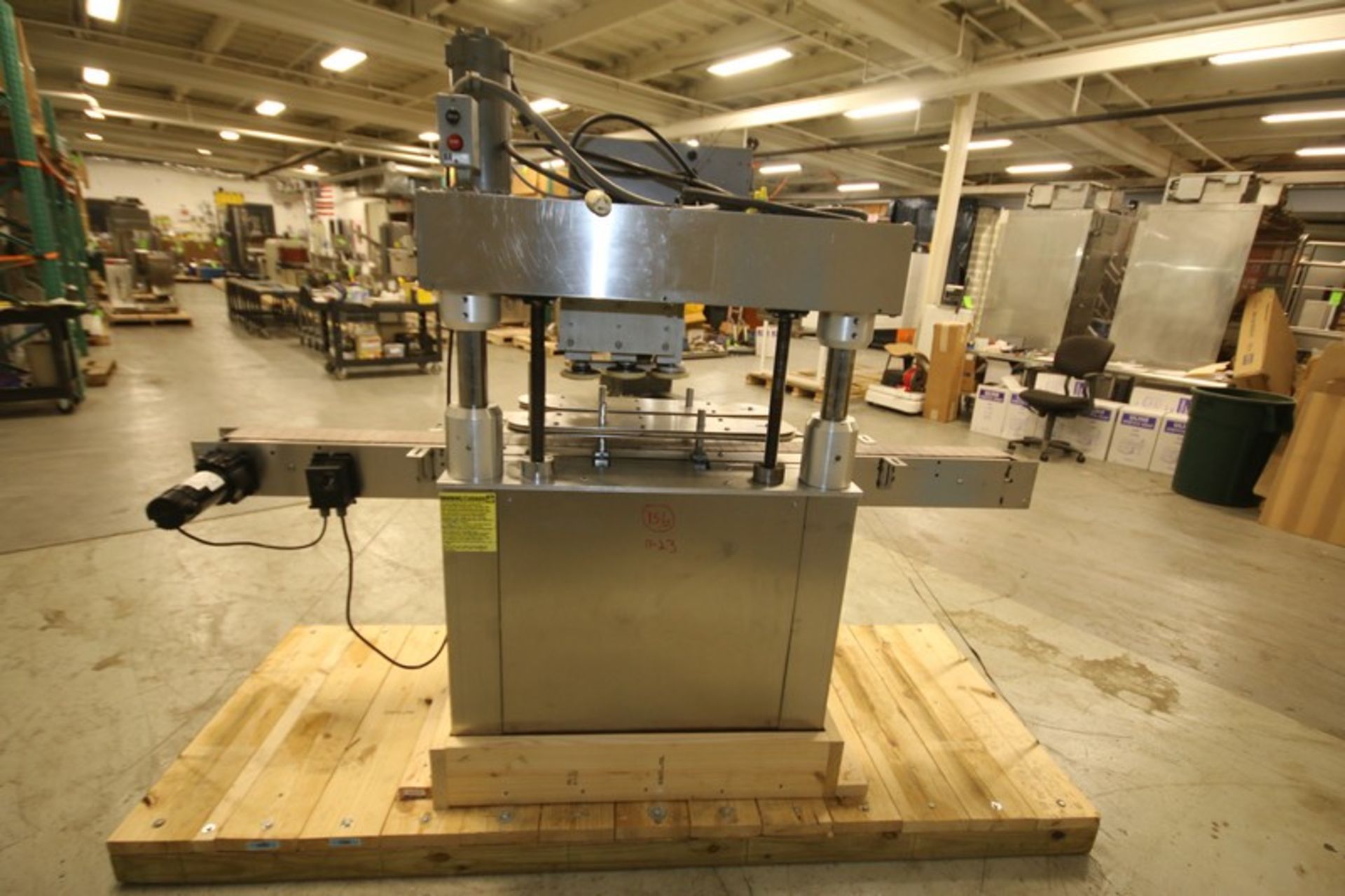 Kaps - All In Line S/S Capper, Model A, SN 3371, with 6 - Heads, 4" W Infeed/Outfeed Conveyor & - Image 7 of 14
