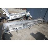 17' L x 23" H S/S Product Conveyor Section, with 18" W Rex Type Plastic Belt, 6" H Sides & Drive