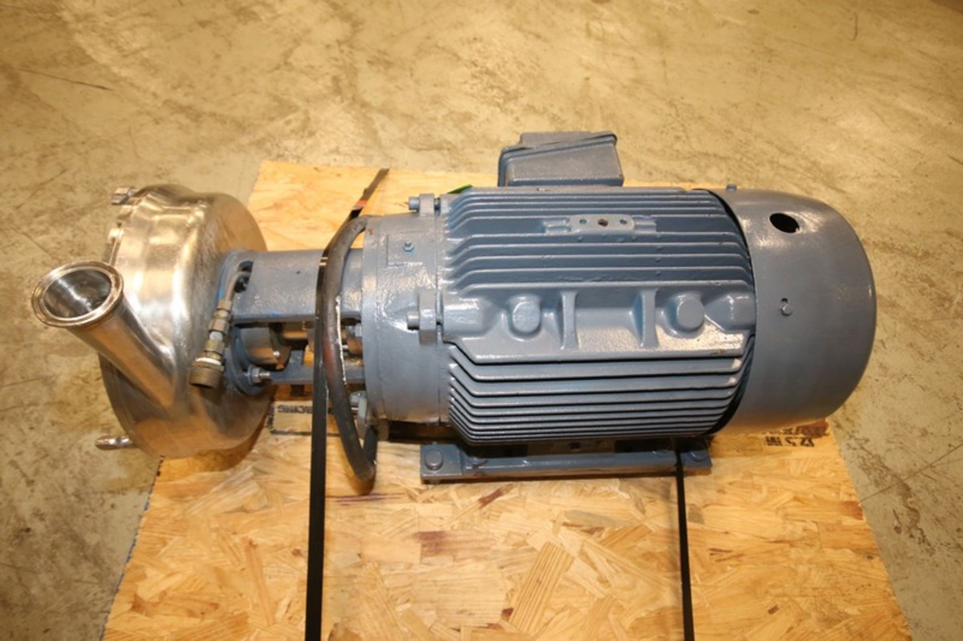 Tri Clover 7.5 hp Centrifugal Portable Pump, with Reliance 1755 rpm Motor, 4" x 3" CT Head, 230/ - Image 3 of 6