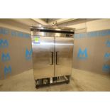 Turbo Air 2-Door S/S Freezer, Model TSF-49SD, SN DF49907092, with (4) S/S Shelves (INV#96722) (