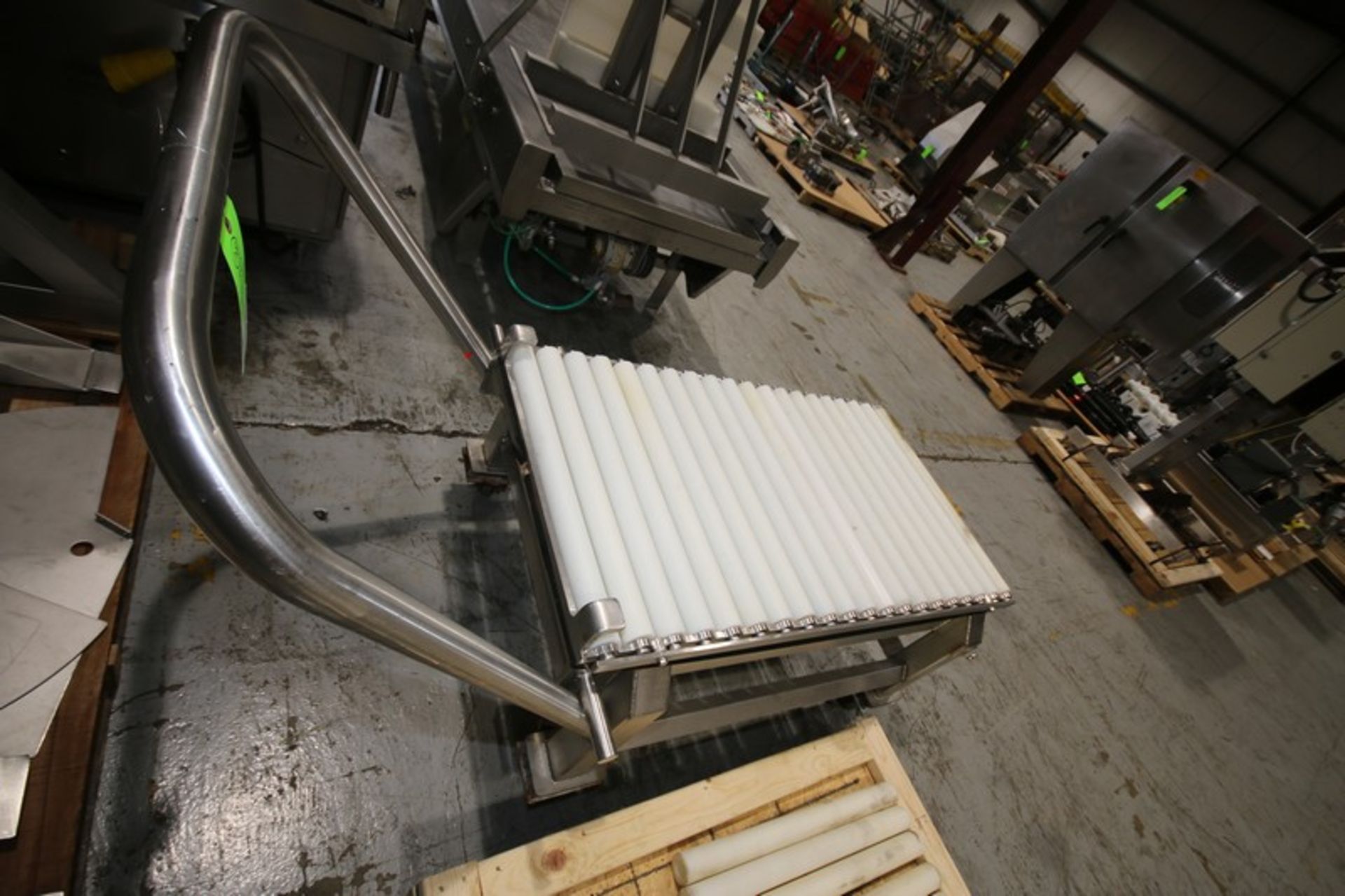 4' L x 26" W x 24" W H Portable S/S Cheese Block Conveyor, with Teflon Rollers, Includes Pallet of - Image 4 of 5