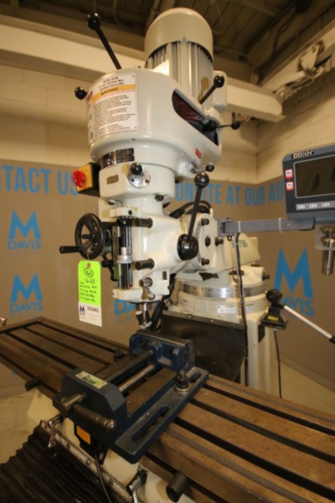 2021 Grizzly 9" x 49" Vertical Milling Machine, Model G0796, SN A200492, with Goxh LCD i500 Touch - Bild 2 aus 13