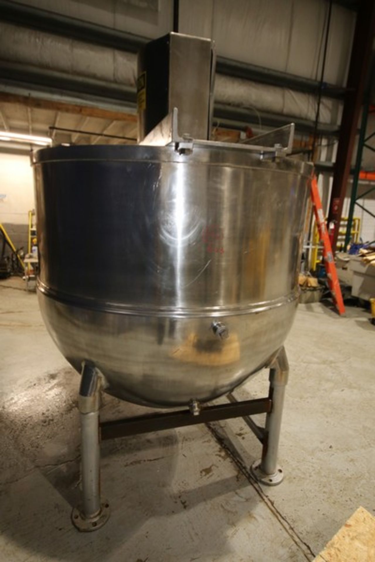 Groen 500 Gallon Jacketed S/S Kettle, Model 500, SN & BN 23122, with Bottom & Side Scrape Surface - Image 9 of 16