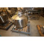 36"W x 32"H Cone Bottom S/S Powder Hopper, with Load Cells, Pneumatic Top & Bottom Valve with