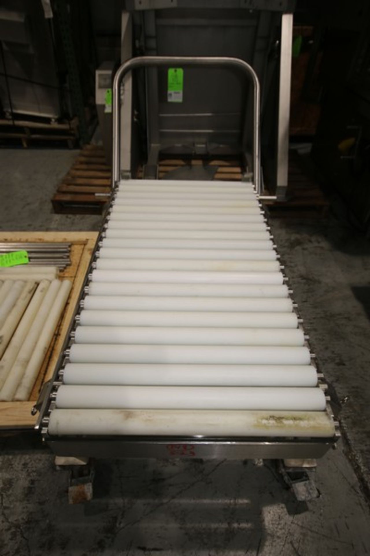 4' L x 26" W x 24" W H Portable S/S Cheese Block Conveyor, with Teflon Rollers, Includes Pallet of - Image 2 of 5