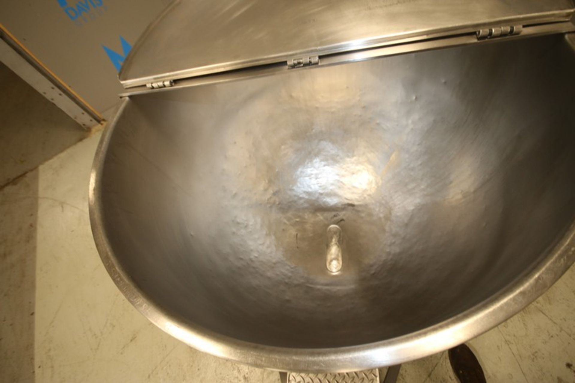 Groen 150 Gallon S/S Jacketed Kettle, Model FT-150 SN 81076-2, with Hinged Lid, 3" Threaded Bottom - Bild 2 aus 7