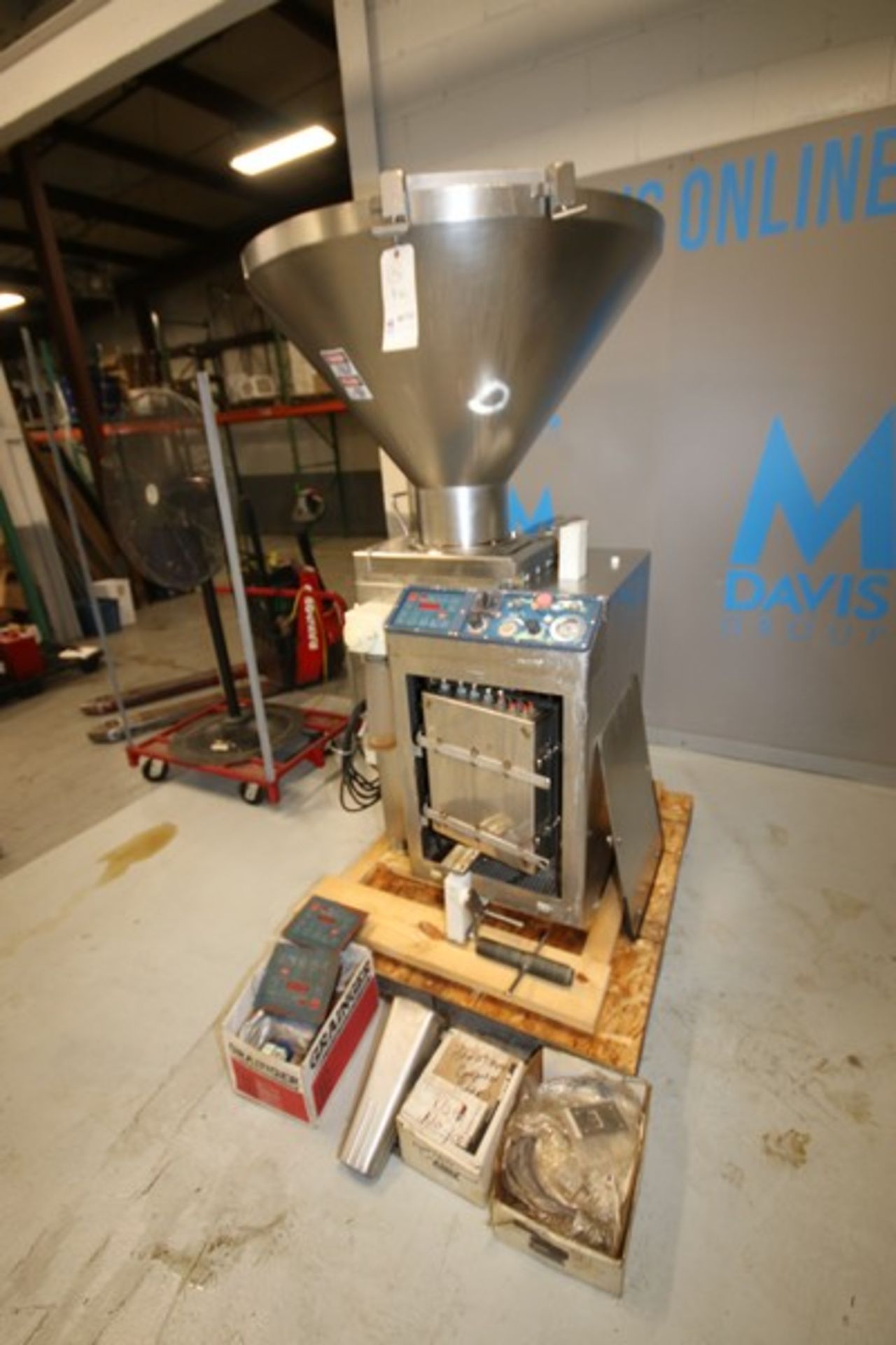 Risco S/S Continuous Vacuum Stuffer, M/N RS 4000-PP, with S/S Infeed Funnel, Instruction Booklets, & - Image 4 of 15