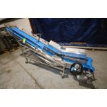 Aprox. 152" L x 17" to 65" H Portable S/S Belt Conveyor with 15" W Belt, Nord Drive Motor, S/S Sides