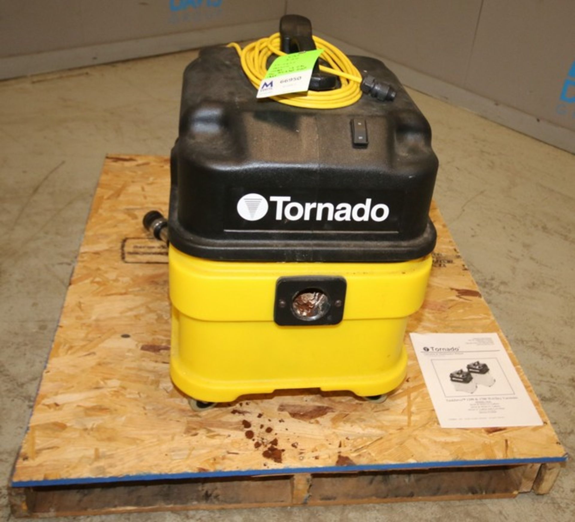 Tornado Taskforce 1200 Commercial Wet / Dry Vacuum, Model 12 GAL, SN 94220 DOP1835, 110V, with