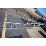 16' Safetly Steel Ladder with Safety Cage (INV#101783) (Located @ the MDG Auction Showroom in