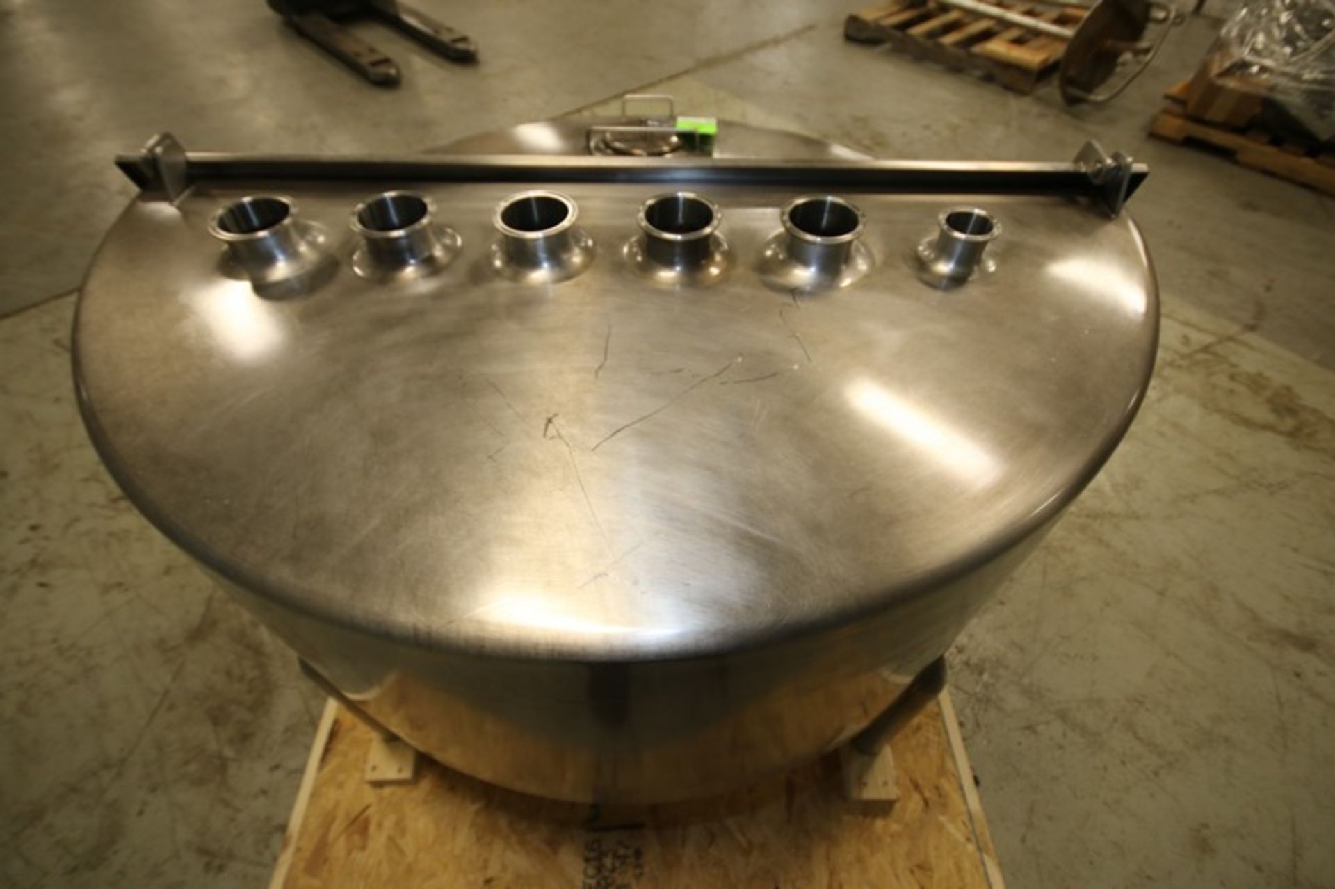 Aprox. 120 Gallon S/S Balance Tank, with Hinged Lid, (6) 2" & 3" CT Top Connections, (4) 2" & 3" - Image 4 of 7