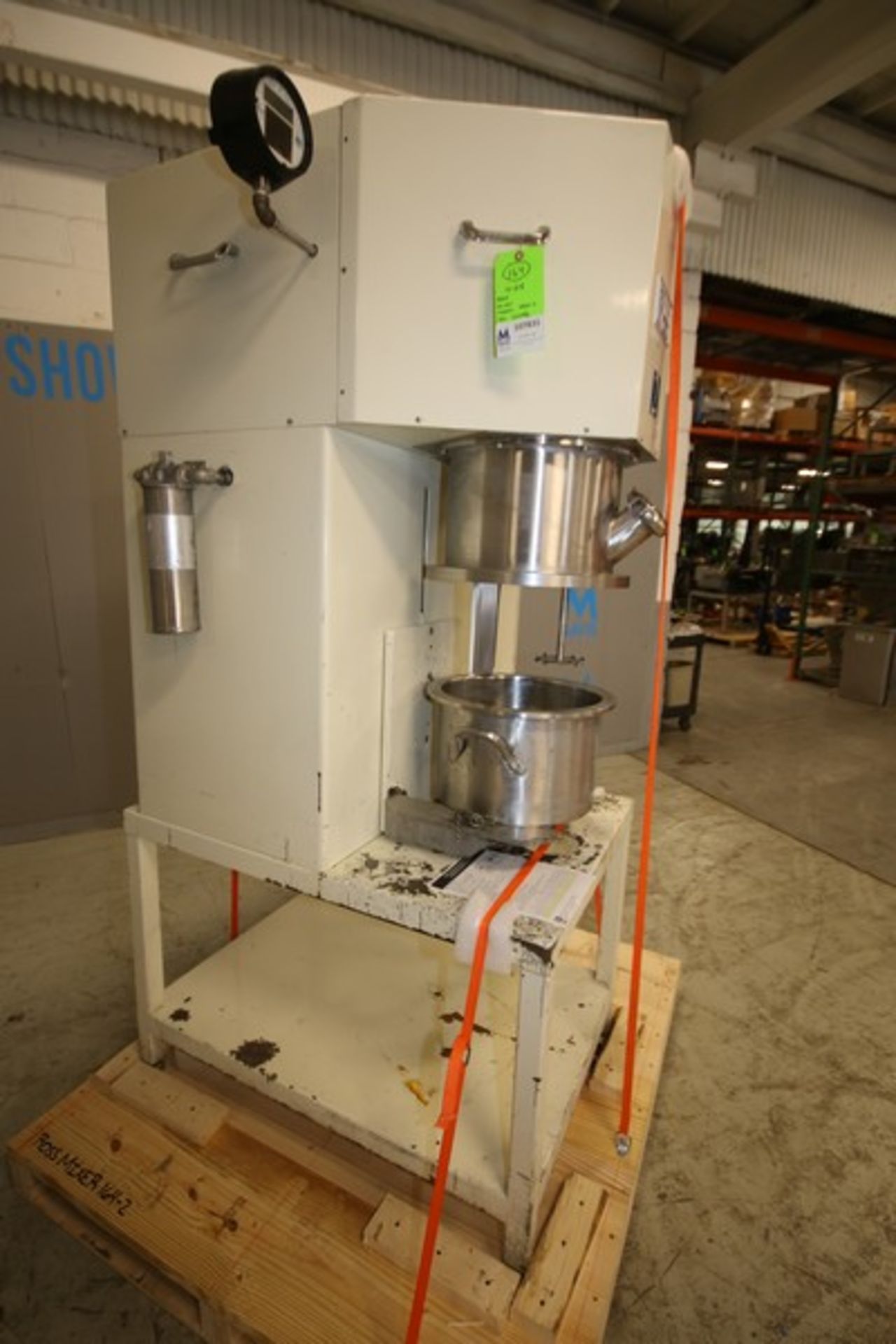 Ross Planetary Mixer, Model PDM-4, SN 104096, with Stirrer & Disperser, 14" W x 8" D S/S Mixing - Bild 2 aus 11