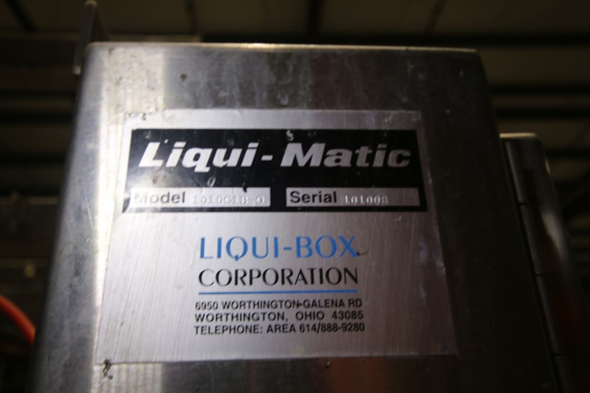 Liqui-Box S/S Tote, Bag-In-Box Filler, Model 1010CIB-0, SN 101008, with Allen Bradley Micro Logix - Image 8 of 10