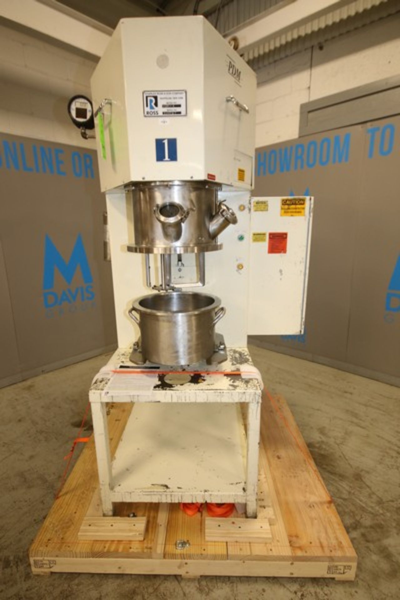 Ross Planetary Mixer, Model PDM-4, SN 104097, with Stirrer & Disperser, 14" W x 8" D S/S Mixing - Image 4 of 12